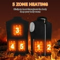 thumbnail image 6 of WEHUSE Heated Vest for Men Women, 3 Heating Levels 5 Heating Zones, Heated Jackets for Men Women (Not Included Battery), 6 of 8