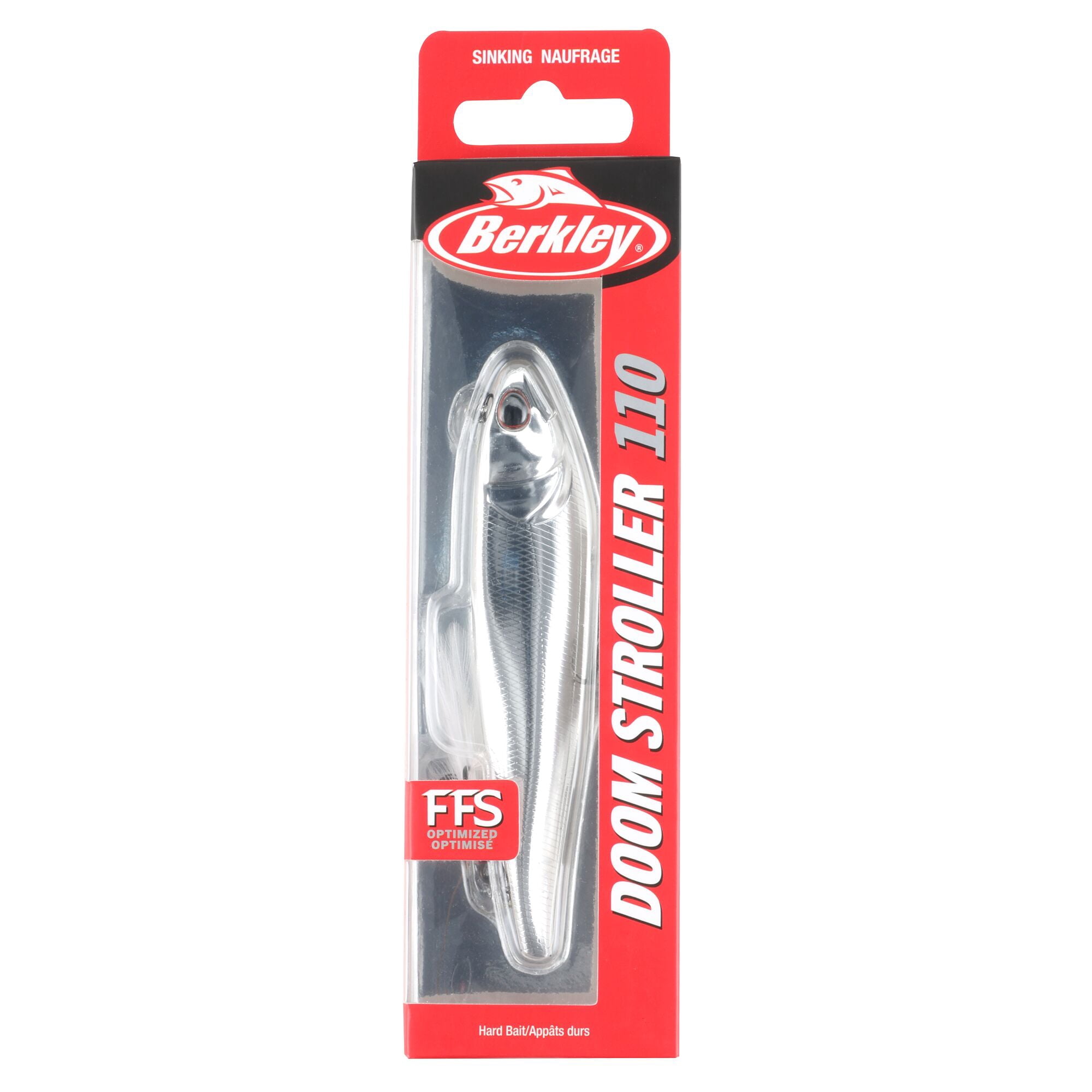 Berkley Doom Stroller Fishing Lure, 4.3 in, Chrome (1-count)