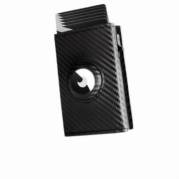 Wallet for Men Minimalist Pop Up Credit Card Case Holder , Smart Slim Wallet with Money Clip ID Window RFID Blocking Compact Wallet