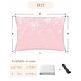 thumbnail image 6 of Sun Shade Sail 8x10Ft Christmas Snowflake Pink Gradient Uv Block Sunshade Canopy Outdoor Shade Cover Rectangle Shade Cloth For Patio Garden Yard Deck Pergola, 6 of 6