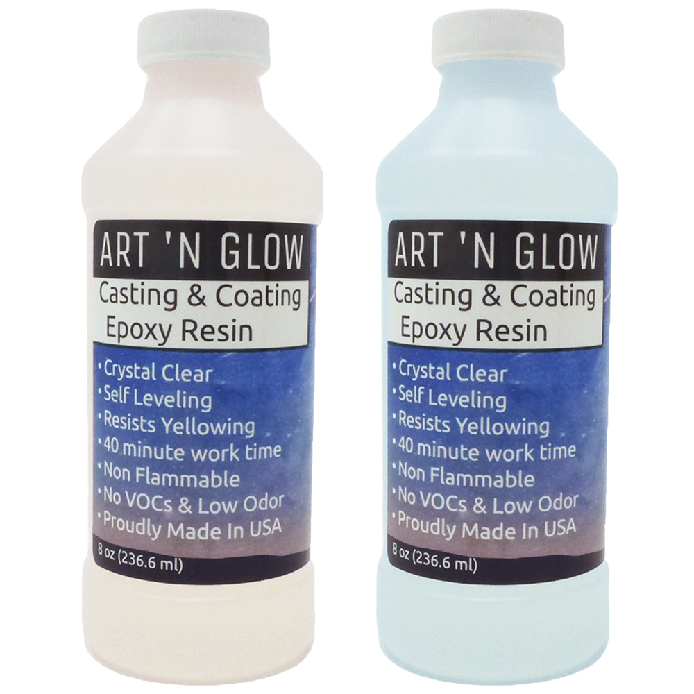 Art 'N Glow Clear Casting And Coating Epoxy Resin 16 Ounce Kit