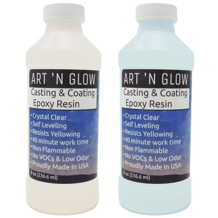 Art 'N Glow Clear Casting And Coating Epoxy Resin - 16 Ounce