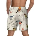 thumbnail image 3 of Kdxio Little Birds Print Men'S Swim Trunks With Compression Liner 7 Inch Inseam Quick Dry Swim Shorts, 3 of 7