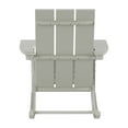 thumbnail image 6 of GARDEN Set of 4 Modern Plastic Outdoor Rocking Chairs for Patio Porch, Sand, 6 of 9