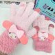 thumbnail image 3 of Sanrio Gloves Cute Cinnamon Dog Melody Kuromi Split-finger Touch Screen Fleece-lined Thickeneding Warm Household Wholesale, 3 of 4