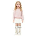 thumbnail image 3 of lnmuld Kids Boots Stylish Korean Girls Ankle Boots Featuring Star Belt Buckle and Gold Laces for Party Events Daily Outfits Size:6-7 Years, 3 of 7