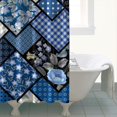 thumbnail image 4 of Pioneer Flower Floral Print Pattern Shower Curtain 72"x72" ,Bathroom Decorative Shower Curtains Set with 12 Hooks,Modern Waterproof Washable Shower Curtain, 4 of 6