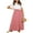 Red, variant on ZAXARRA Women Summer Bohemian Skirt Ruffled Hem Geometric Print Elastic High Waist A-Line Skirt for Beaches Club Streetwear