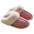 thumbnail image 1 of Winter Slides Fuzzy Unisex Non-skid Thickened House Sandals Slip on Slippers, 1 of 10