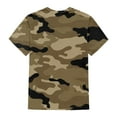 thumbnail image 4 of Qcmgmg Summer Tops Short Sleeve Crew Neck Camo Shirts Casual 2024 T Shirts Tunic Tops Tees Camel XL, 4 of 5