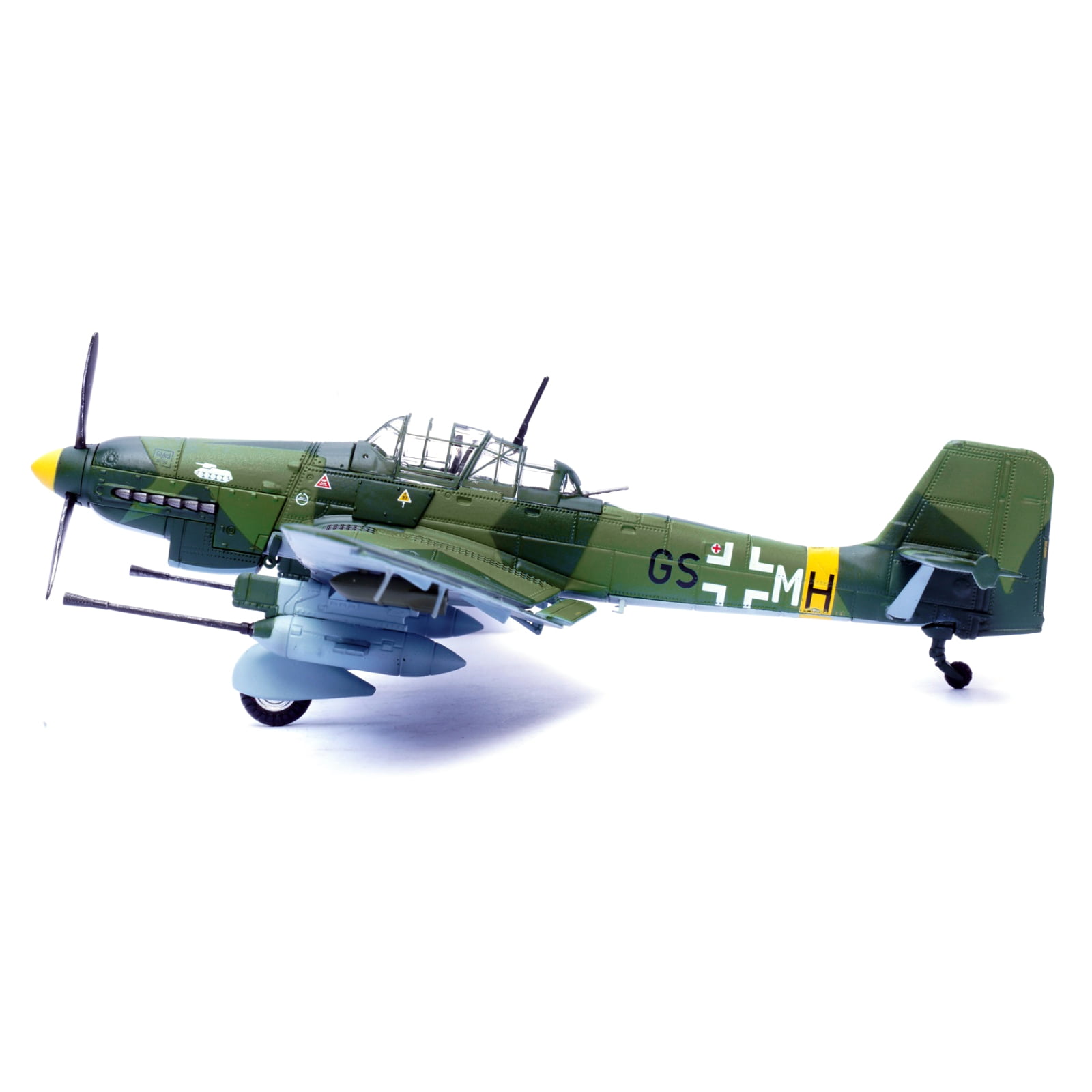 TAPDRA 1:72 Scale WWII German Stuka Junkers Ju 87G1 Dive Bomber Model Diecast Alloy Replica Plane for Display Gift