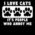 thumbnail image 3 of CafePress - I Love Cats People Annoy Me Pajamas - Women's Dark Pajamas, 3 of 4