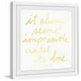 thumbnail image 2 of Marmont Hill Impossible Until It's Done by Jen Lee Framed Wall Art, 2 of 5