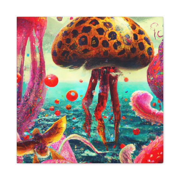 Gleaming Clockwork Jellyfish - Canvas