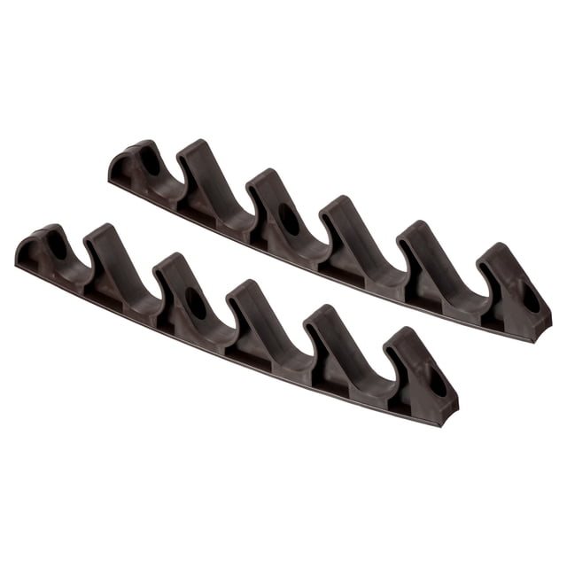 Unique Bargains 5 Position Chaise Adjustment Bracket Back Support Adjuster, Brown 2 Pack