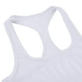 thumbnail image 7 of vastwit Men's Muscle Half Tank Tops Sleevless Workout Vest Compression Shirts Sports Body Shaper White XL, 7 of 7
