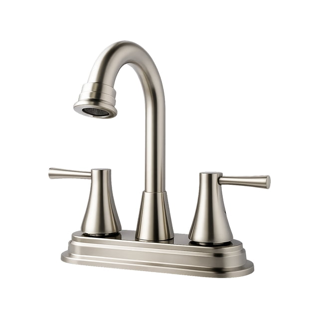 Mezcladora para lavabo Maxims de baño metálica acabado satinado 2 manerales