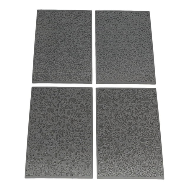 4 piezas de láminas de textura de arcilla Strade Fareast Limited reutilizables para manualidades