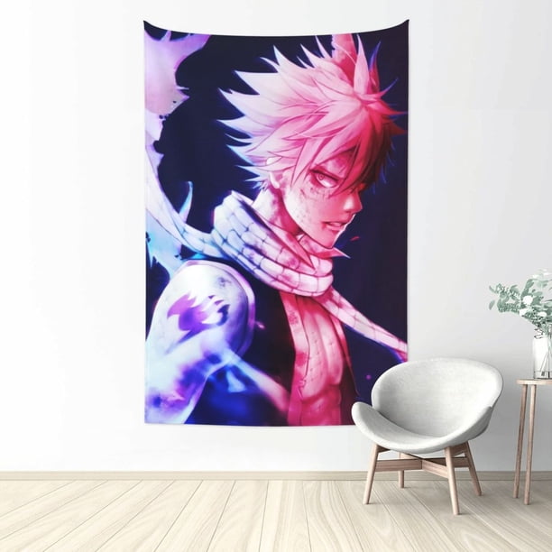 Tapiz de cola de hadas para dormitorio, estampado artístico para colgar en la pared, pósteres estéticos, tapices de fondo para sala de estar, dormitorio, regalo para fanáticos, 60 x 40 pulgadas