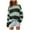 Green, variant on HVOBTTY Womens Long Sleeve Pullover T Shirt, Fall Tops for Women, Women's Plus Size Striped Color Block V Neck Half Zipper Athletic Loose Pullover Top Black, L
