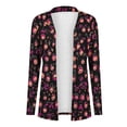 thumbnail image 3 of Womens Halloween Cardigan Casual Lightweight Long Sleeve Open Front Cardigans with Funny Print Fall Winter Holiday Party Outerwear, 3 of 7
