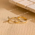 thumbnail image 3 of vylahjewellery 10K Vermeil Yellow Gold Proposal Ring Luxury Oval Cut Diamond Engagement Anniversary Ring Moissanite Forever One Birthday Gift Ring Wedding Bridal Set Ring for Her, 3 of 9