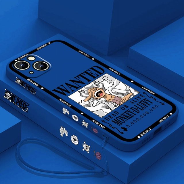 Ones Pieces Luffys Gear 5 Phone Case For Apple iPhone 15 14 13 12 11 Pro Max Plus 8 7 SE Liquid Left Rope Capa Cover