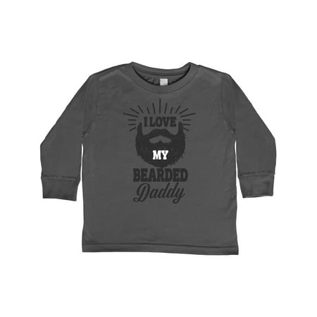 

Inktastic I Love My Bearded Daddy Gift Toddler Boy or Toddler Girl Long Sleeve T-Shirt