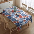 thumbnail image 2 of Pioneer Flower Floral Print Pattern Rectangle Tablecloth 60"x84",Waterproof Polyester Rectangle Table Cloth, Wipeable Spillproof Polyester Tablecloth for Dining, Camping, Indoor and Outdoor, 2 of 5