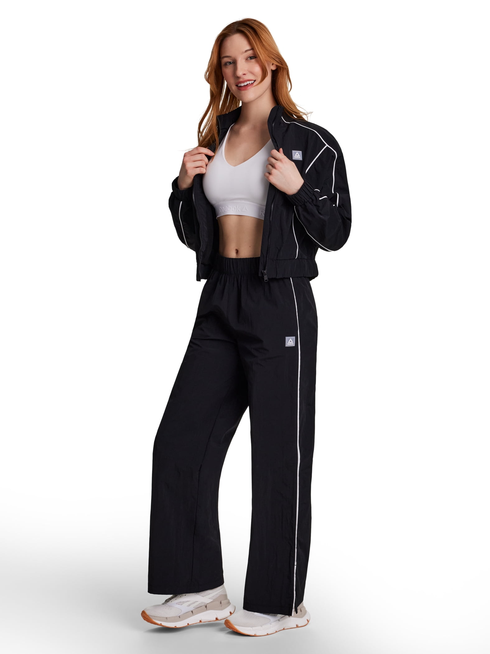 Reebok Women's Baseline Wide Leg Woven Pant, Sizes XS-XXXL