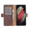 thumbnail image 1 of Samsung Galaxy S21 Plus Flip Cover Handcrafted Full Grain Leather Wallet Case, 1 of 19