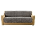 thumbnail image 3 of SureFit Deluxe Pet, Odor Control, Armless Sofa Furniture Cover in Dark Gray, 3 of 5