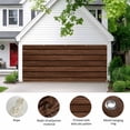 thumbnail image 2 of Dark Brown Wooden Garage Door Cover Banner 6 x 13 FT, Vintage Western Country Wooden Board Garage Door Curtains Backdrop with Grommets for Indoor Outdoor Wall Party Porch Yard Decorations Background, 2 of 9