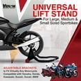 thumbnail image 6 of Venom Motorcycle Rear Stand Spool Lift, Universal Sport Bike Rear Wheel Motorcycle Lift Stand, Motorcycle Tire Jack Stand Compatible With Yamaha Honda Kawasaki Suzuki BMW Ducati Dirt Bike Stand, 6 of 9