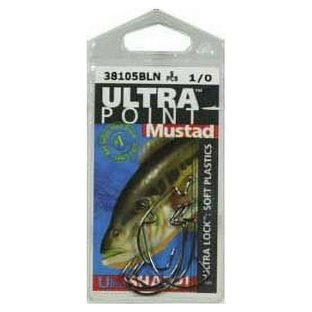 Mustad Ultra Lock Worms 5pk Black Nickel