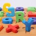 thumbnail image 2 of Lubelski Children Alphabet ABC Numbers Wooden Learning Toy Kids Educational Puzzle Board, 2 of 8