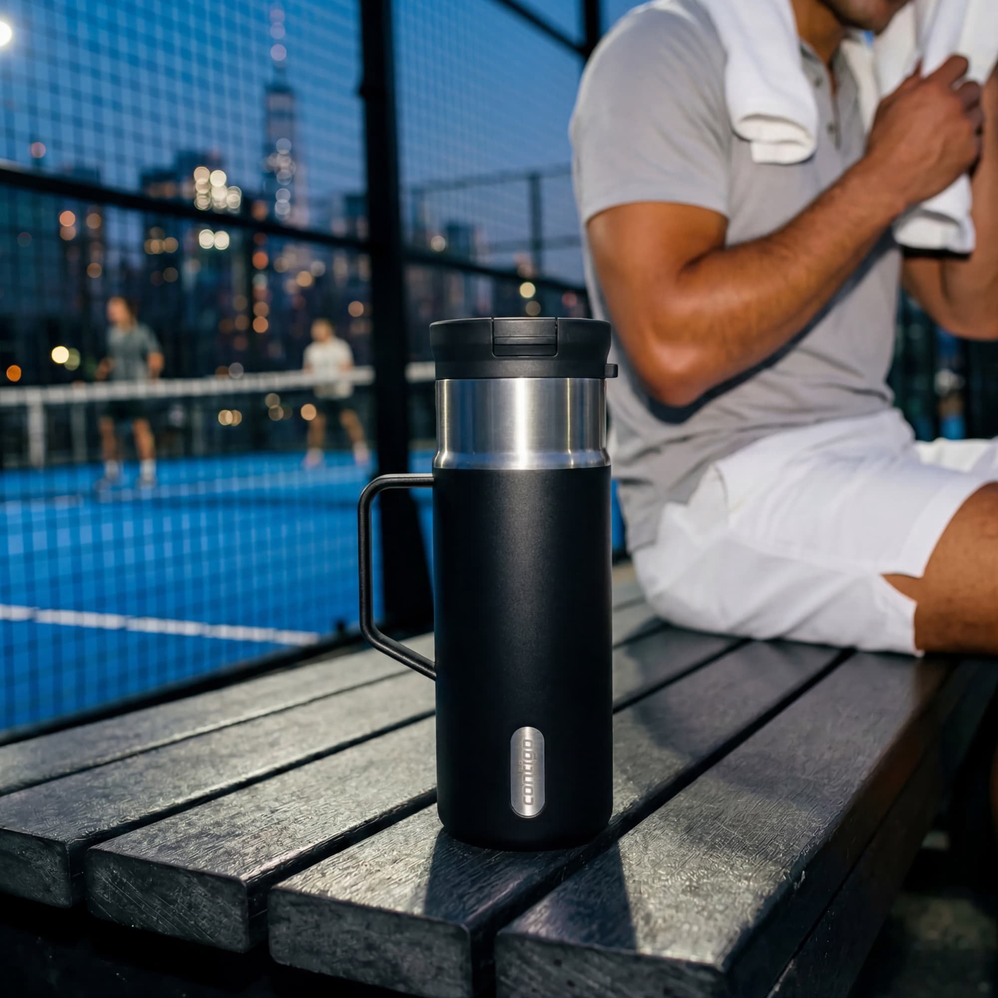 Contigo 18oz SnapSeal Insulated Stainless Steel Tumbler, Licorice Black/Silver