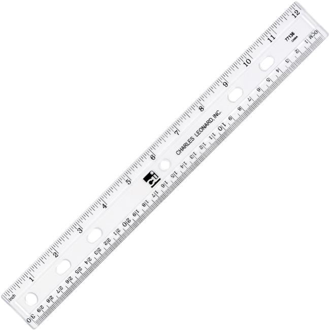 3 Pack 12/" Magnifying Ruler-Clear