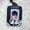 Black, variant on Square Silicone Protective Case Pendant Transparent Millet Badge Keyring Gumi Outing Anime Display PU Leather Pouch