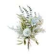 thumbnail image 2 of SeekLGT Artificial Flower Bouquet Faux Dahlia Arrangement for Vase, Realistic Plastic Floral Decor for Home Kitchen Table Centerpiece, 1 bouquet, 2 of 8