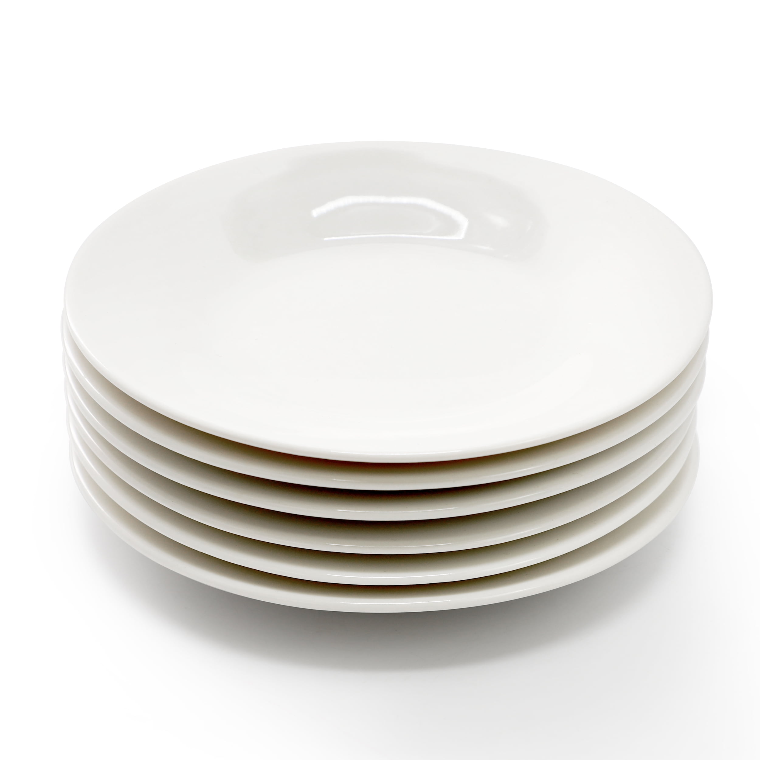 Elama Aspin 12 Piece 2.5 Ounce Porcelain Espresso Cup Set in White with Saucers