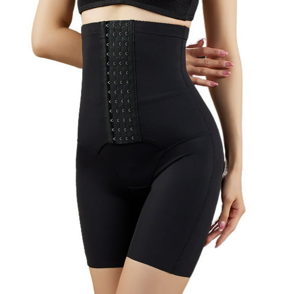 Defitshape Women's Firm Shapewear Underwear Spandex Control Panties High Waist Tummy Control Slim Slimming Bone Shaper Shorts Black Large