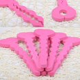 thumbnail image 3 of Unique Heart-shaped Key Design Sponge Hair Curlers Hairdressing Roller Pink, 3 of 6