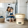 thumbnail image 2 of Portable Fully Automatic 13L Washing Machine with Spin Dryer - Folding Compact Washer with 3 Modes, 2 of 5