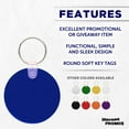 thumbnail image 2 of Round Soft Key Tags Set of 10, Bulk Pack - Perfect for Tradeshows, Party Favors, Events - Blue, 2 of 5
