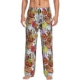 thumbnail image 1 of Fotbe Cute Dogs Puppy Pantalones de Pijama para Hombre, Pantalones de Dormir, Pantalones de Casa con Cintura Ajustable y Bolsillos-Small, 1 of 6