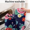 thumbnail image 5 of Pioneer Flower Floral Print Pattern Bathroom Rugs Mat, Non Slip Microfiber Bathroom Rug with Rubber Backing, Soft Mats for Bathroom Floor Tub Shower, 24"x60", 5 of 5