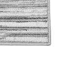 thumbnail image 3 of Mainstays Modern Abstract Low Pile Area Rug, White and Silver, 5 ft x 7 ft, for Bedroom, Living Room, Dining Area., 3 of 5