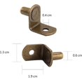 thumbnail image 2 of 6mm L-Shaped Shelf Brackets with Hole for Cabinets, Furniture, Shelves, Shelving, 60 Units, 2 of 5