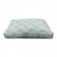 thumbnail image 4 of Coral Pet House, Aquatic Pattern with Little Fishes and Coral Reef Bubbles Water, Outdoor & Indoor Portable Dog Kennel with Pillow and Cover, 5 Sizes, Dark Coral Pale Blue, by Ambesonne, 4 of 5